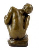 Bronzestatue - Die Kauernde - La Femme accroupie - Auguste Rodin