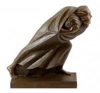 Bronzefigur - Der Flüchtling (1920) - sign. Ernst Barlach