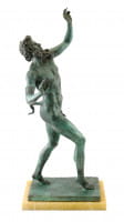 Faun aus Bronze - Fauno Danzante aus Pompeji - sign. Milo