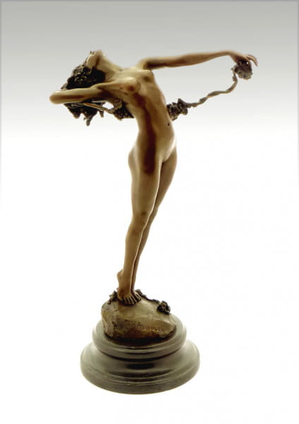 Harriet Frishmuth - The Vine (1923) Bronzefigur - signiert