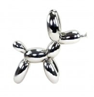 Balloon Dog - Silber - Jeff Koons - Moderne Bronzeskulptur