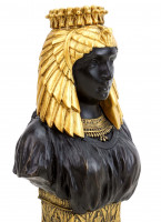 Ägyptische Kleopatra Büste - Griechische Statue - signiert Milo