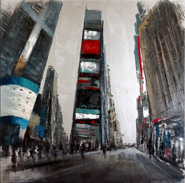 Times Square in New York City auf Leinwand - Martin Klein