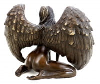 Erotischer Engel - Frauenakt - Engel Skulptur - Patoue