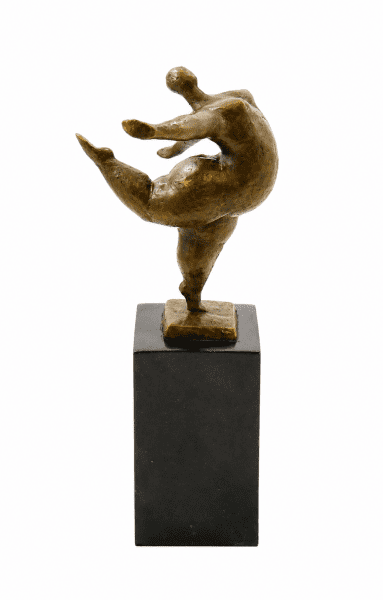 Akt Figur - Dicke Tänzerin - Milo - Deko Figuren in Bronze
