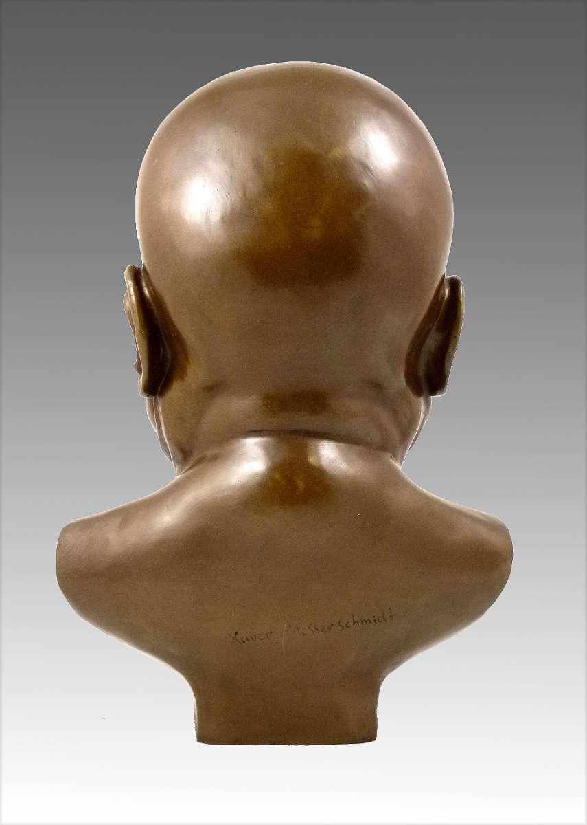 Bronzebüste „Charakterkopf“ Nach Franz Xaver Messerschmidt – Handgegossen, 38 Cm Hoch | Kunst-Deko Für Zuhause