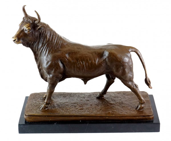 Tierbronze - Stier / Bulle / Taurus Skulptur - signiert  Bonheur