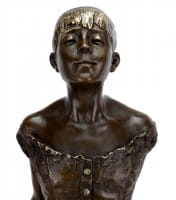 Kleine vierzehnjährige Tänzerin - Moderne Bronzeskulptur Edgar Degas