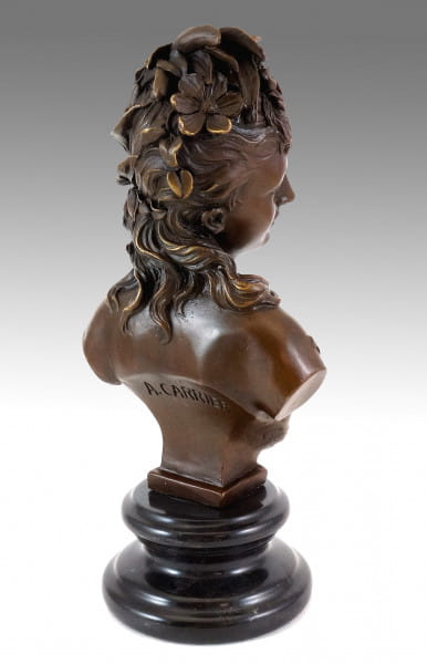 Jugendstil - Buste de Flore (1865-70) - Frauenbüste - A. Carrier