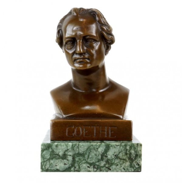 Johann Wolfgang von Goethe Büste - Bronzefigur 