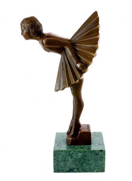 Art Déco Bronzeskulptur - Ballerina / Tänzerin - sign. Chiparus