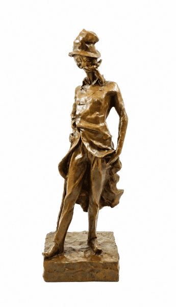 Honore Daumier - Ratapoil - Skulptur - signiert