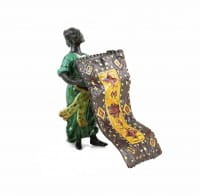 Araberfigur aus Bronze - Arabischer Teppichhändler - Wiener Bronze