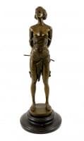 Erotik-Bronze - Domina mit Reitgerte - sign. Bruno Zach