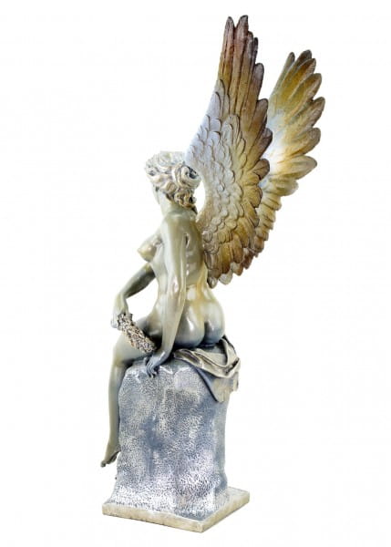 Große Limitierte Engel Statue aus Bronze - signiert Thorvaldsen