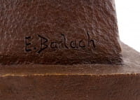 Der Mann im Stock - 1918 - Ernst Barlach - Bronzefigur signiert