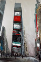 Times Square in New York City auf Leinwand - Martin Klein