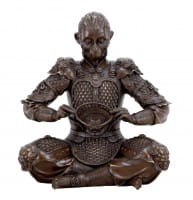 Sun Wukong Figur - König der Affen - Krieger Skulptur aus Bronze
