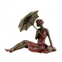 Wiener Bronze - Mädchen im Sonnenschein - Erotika