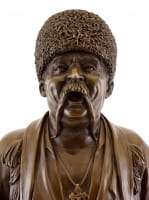 Russische Kosaken Bronzefigur - Eugene Lanceray - Echte Bronze
