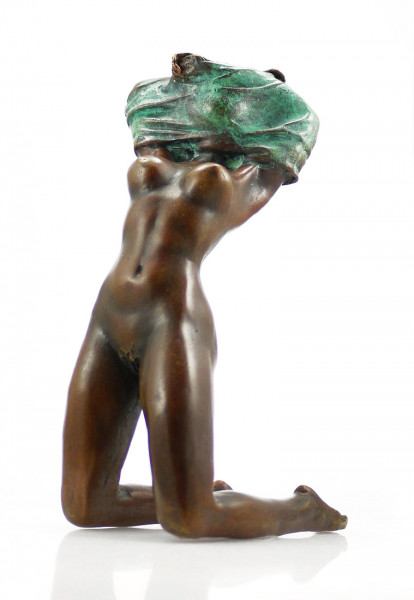 Erotik-Bronze - Stripperin - sign. Milo nach Aldo Vitaleh