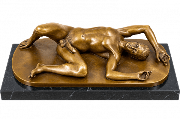 Bronze Statue - Liegender Jüngling - Gay Shop