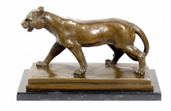 Tierskulptur aus Bronze - Panther - Antoine-Louis Barye