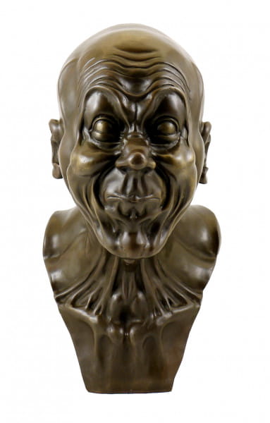 Groteske Grimasse - Charakterkopf v. Messerschmidt, Bronze