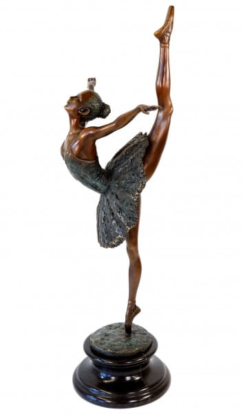 Bronzeskulptur Tänzerin Ballerina nach Degas Ballet Bronze Figur Replika a 