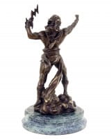 Zeus - Götterstatue - signiert Giambologna - Mythologische Skulptur