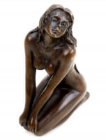 Erotik Akt - Hockende Akt Bronze - Patoue - Erotische Figur