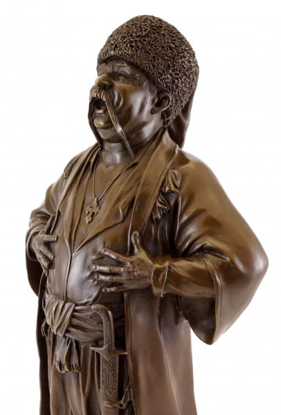 Russische Kosaken Bronzefigur - Eugene Lanceray - Echte Bronze