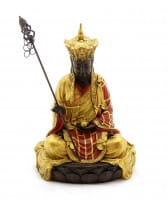 Buddha Bronze Figur handbemalt signiert Milo