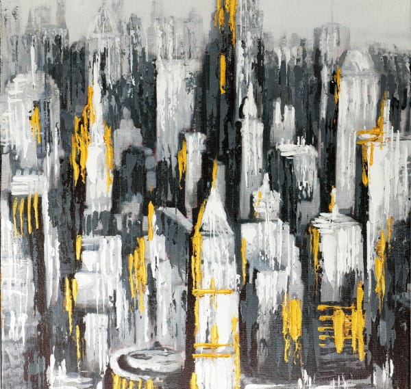 Manhattan II Gemälde – New York Bild – Martin Klein – Skyline