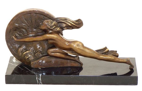 Bronzefigur - Towards Destiny - Art Deco Einrichtung 