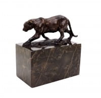 Panther im Laufen (1904) - signiert Bugatti - Tierfigur aus Bronze