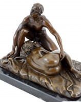 Blow Job / Sex-Szene - Erotische 2-teilige Bronzefigur - M. Nick