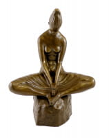 Moderne Kunst Bronze - Vestal Virgin - signiert Ivan Mestrovic