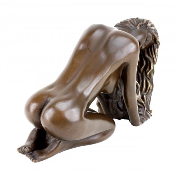 Erotische Bronzefigur - Erotik Girl Julie - Erotik Akt - sign. Patoue