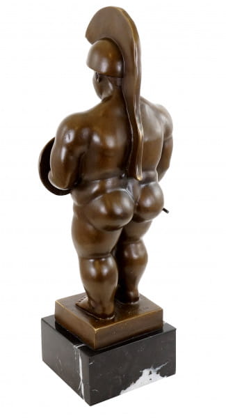 Moderne Bronze Skulptur - Roman Warrior - signiert Botero