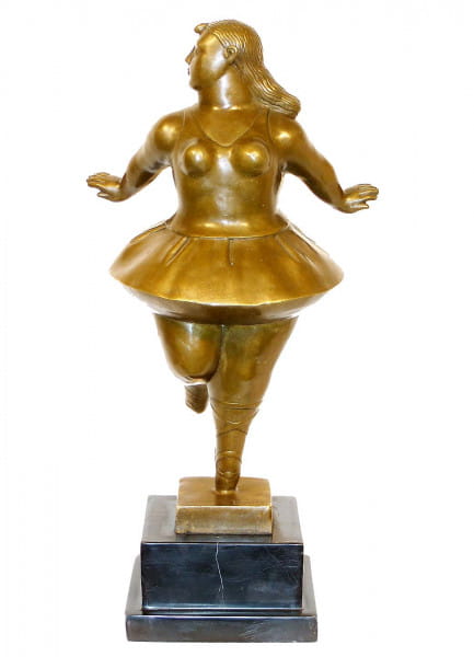 Moderne Kunst Bronzefigur - XXL Ballerina - Fernando Botero