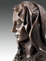 Michelangelo - Madonna Della Pieta - Bronze Büste signiert