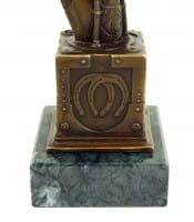 Steampunk Figur - Einhorn Büste - Limitierte Bronze von Martin Klein