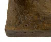 Bronzeskulptur - Fauno Danzante aus Pompeji - sign. Milo