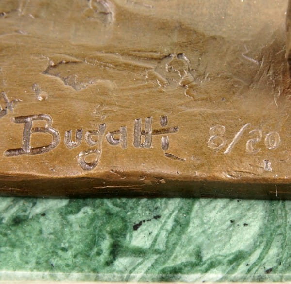 Nubische Löwin (1909/10) - signiert Rembrandt Bugatti - limitierte Tierbronze