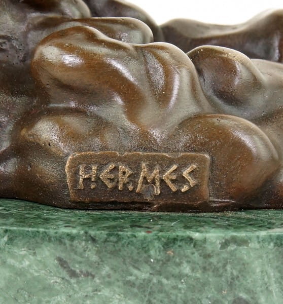 Hermes - Götterstatue - signiert Giambologna - Mythologische Skulptur - Statue