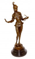 Art Deco Bronzefigur - G. Schmidt-Cassel - Schlangentänzerin