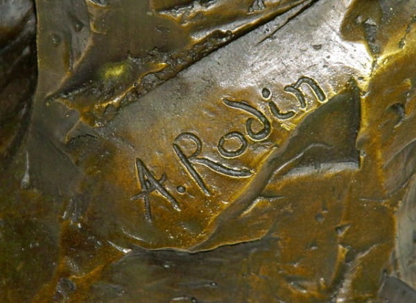 Großbronze - Der Kuss - Auguste Rodin Statue - Signiert