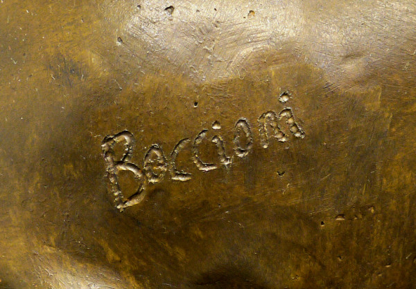 Moderne Kunst Tierbronze &quot;Hase&quot;, signiert U. Boccioni