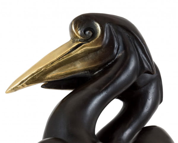 Art Deco Bronzefigur - Two Pelicans - Alexander Kelety